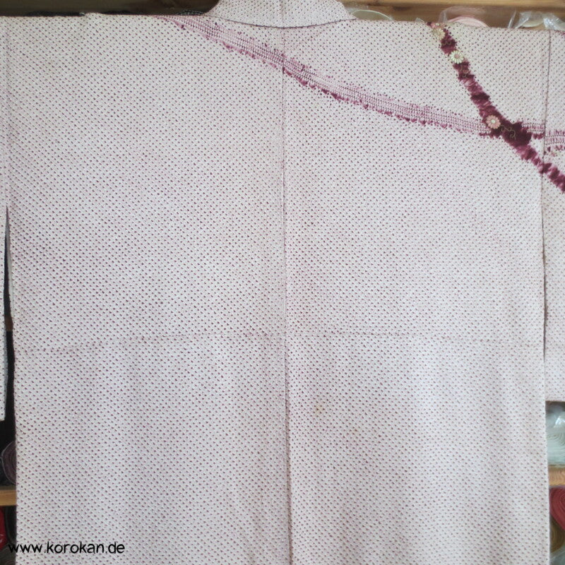 Antiker Shibori - Stickerei Homongi Kimono