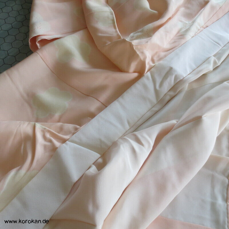 Ume Blüten Seidencrepe Juban Unterkimono