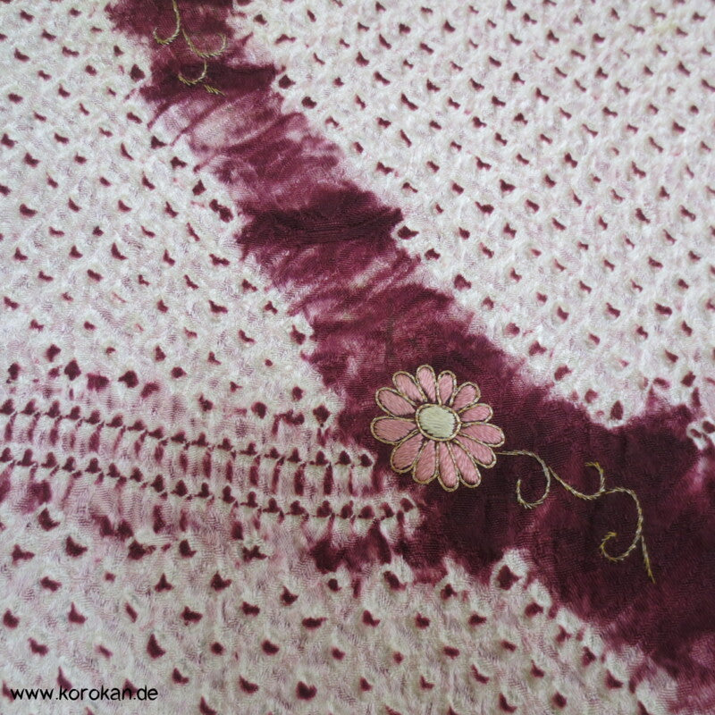 Antiker Shibori - Stickerei Homongi Kimono