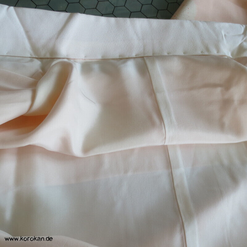 Ume Blüten Seidencrepe Juban Unterkimono
