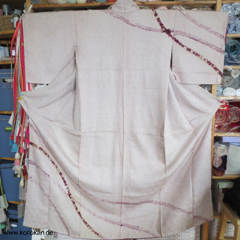 Antiker Shibori - Stickerei Homongi Kimono