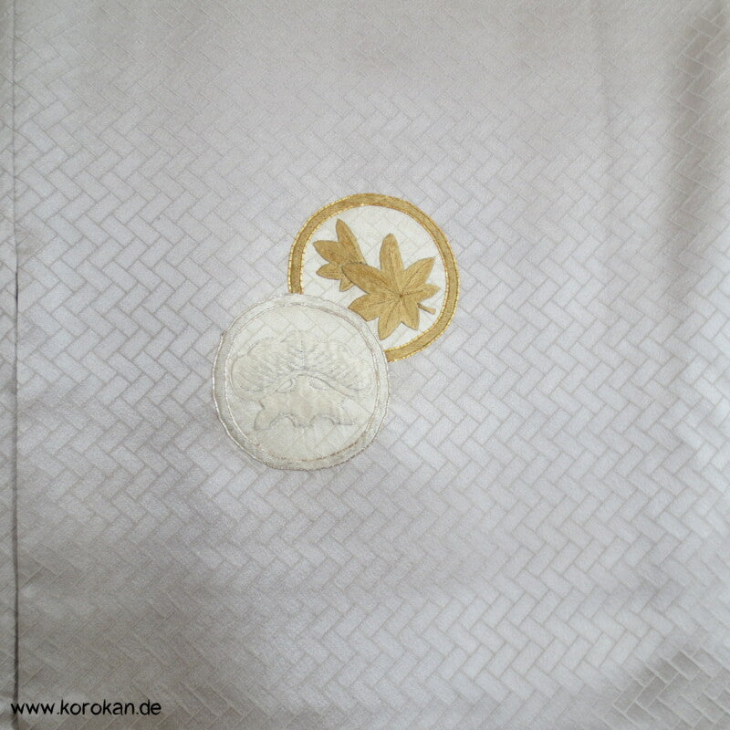 gestickte Mon Siegel Seiden Homongi Kimono