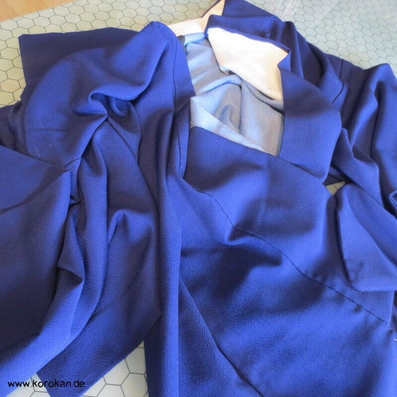 Mustermon Hitoe Iro Tomesode Crepe Kimono, zwitter