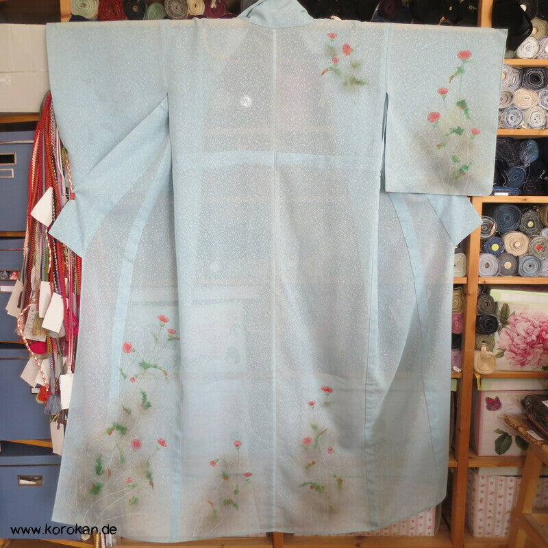 bunte Disteln Hitoe Homongi Kimono