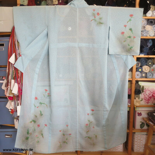 bunte Disteln Hitoe Homongi Kimono