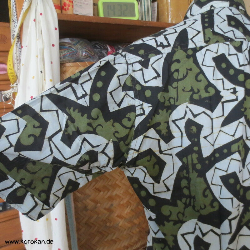 Hawai Herrenhemd aus afrikanischer Baumwolle, fein und leicht, Gr. L