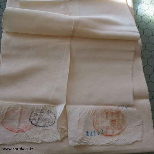 japanische natur Chirimen Crepe Seide Tanmono für Kimono