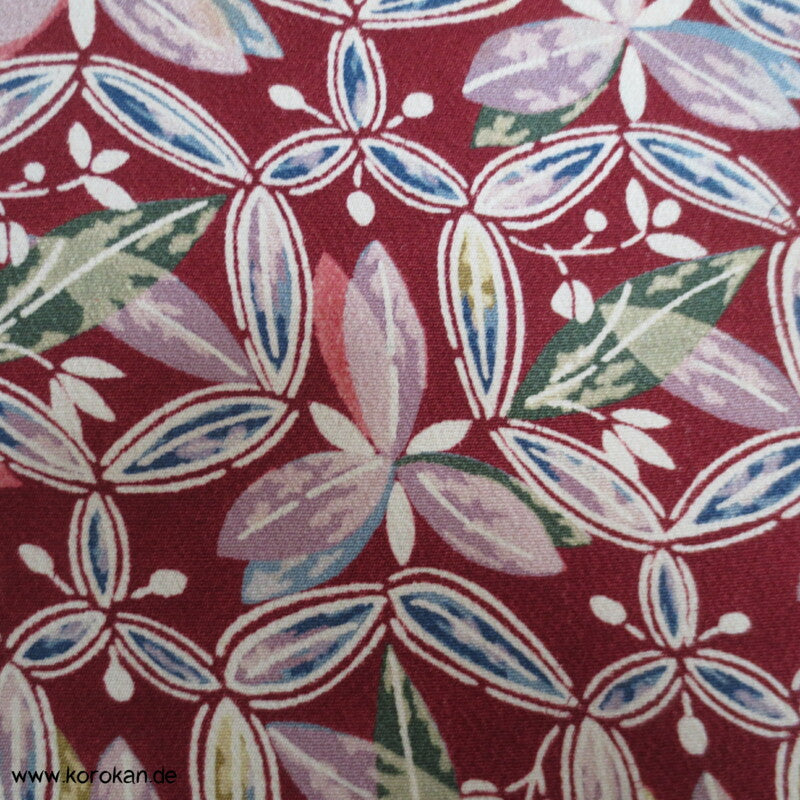Shippo Muster aus Bambusblättern Komon Kimono