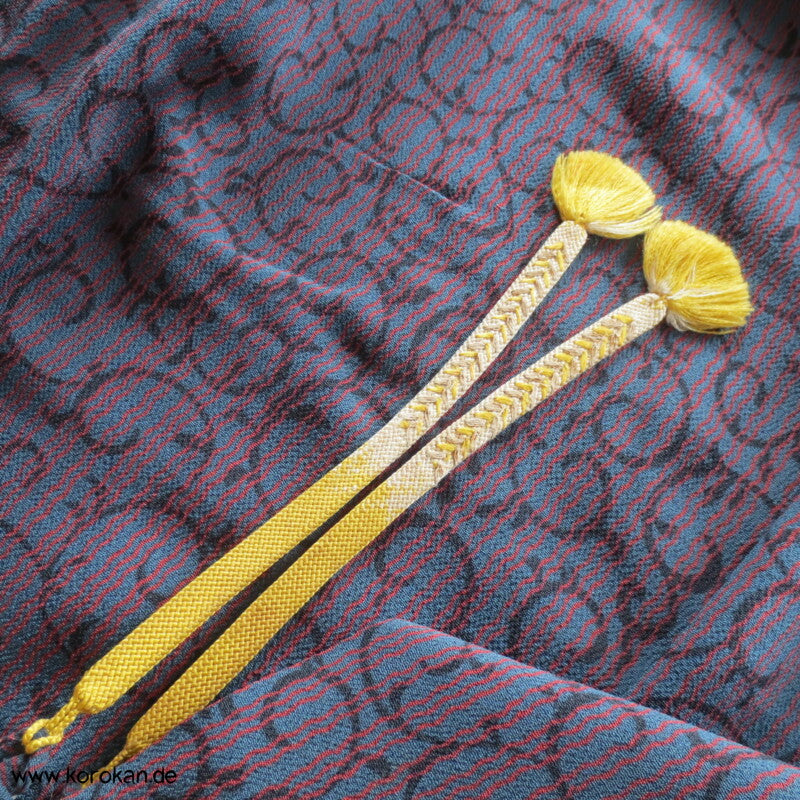 Karakusa Arabesken Haori - Kimono Jacke Seiden Chirimen Crepe