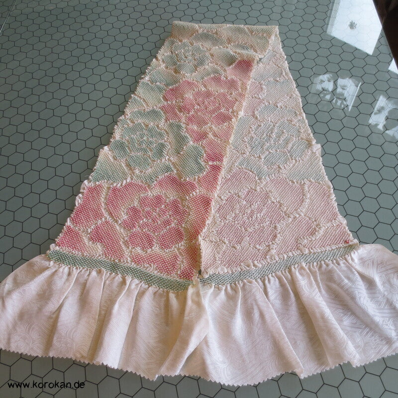 Shibori Päonien, Sayagata Rinzu Seidendamast Obiage