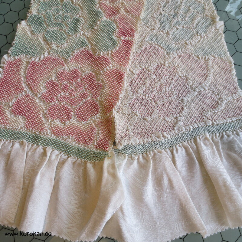 Shibori Päonien, Sayagata Rinzu Seidendamast Obiage