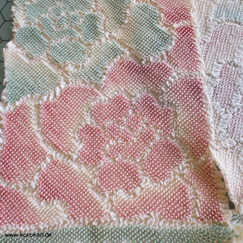Shibori Päonien, Sayagata Rinzu Seidendamast Obiage