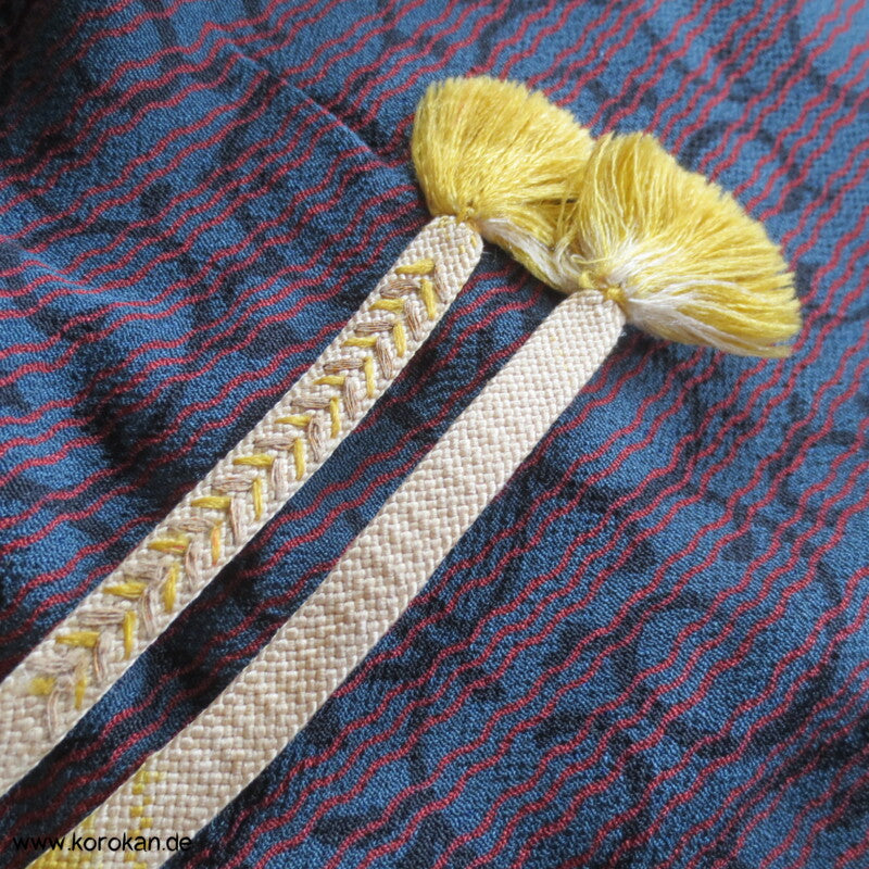 Karakusa Arabesken Haori - Kimono Jacke Seiden Chirimen Crepe