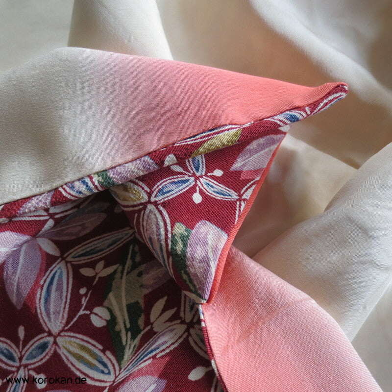 Shippo Muster aus Bambusblättern Komon Kimono