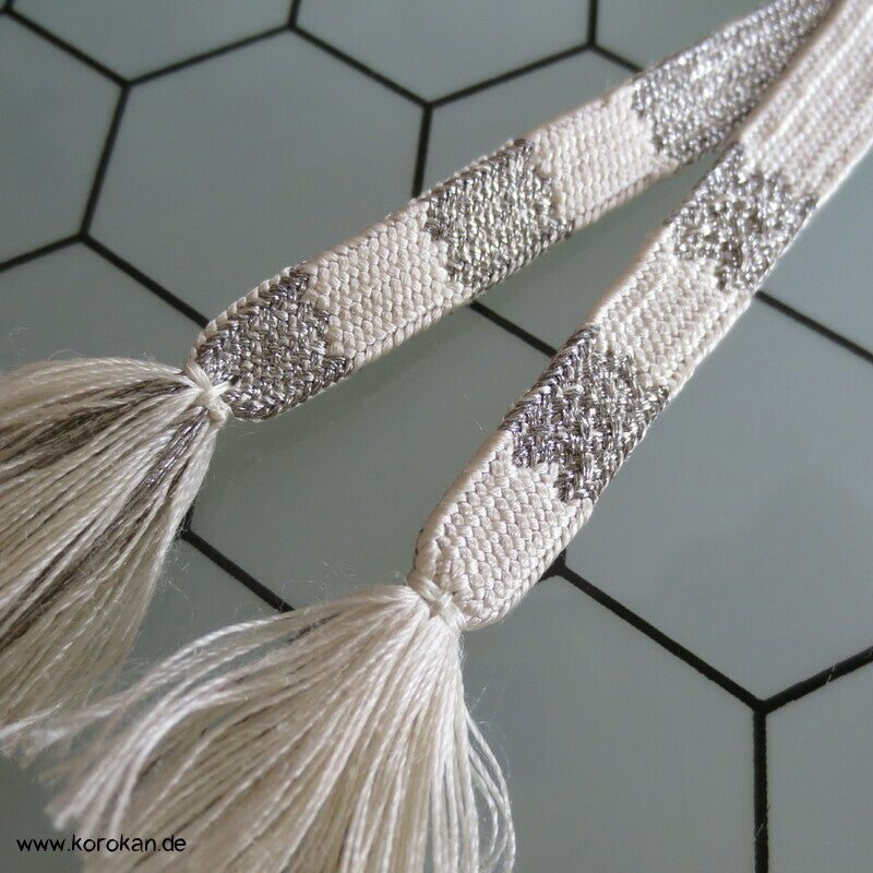 Haori Himo - Seide, Glitzerblöcke