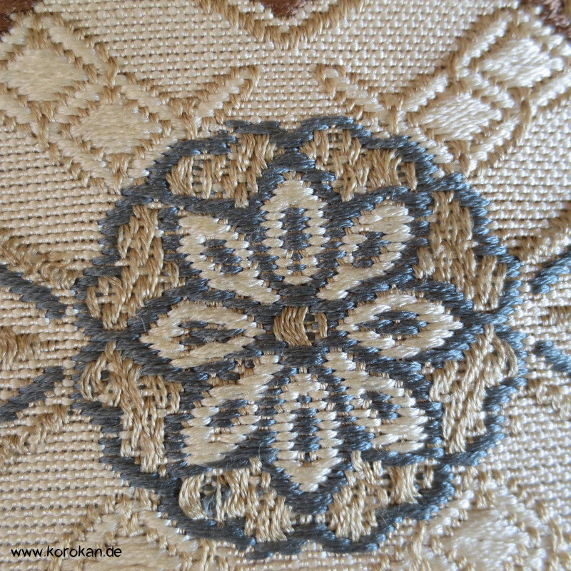 Mini Maru Obi Seidenjacquard, Set, Deckchen, Tischmittelstück, Fukusa