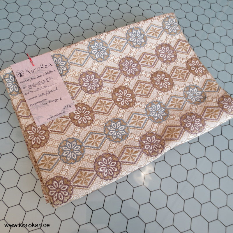 Mini Maru Obi Seidenjacquard, Set, Deckchen, Tischmittelstück, Fukusa
