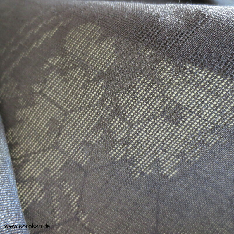 schwarz überfärbter Hanf Drehergewebe Juban Kimono