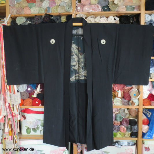 gewebter Tempelburg Futter, 5 Wisteria Mon Haori Jacke