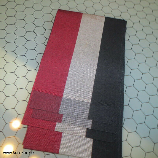 Han Haba Kimono Gürtel schwarz weiß rot