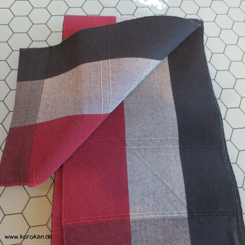 Han Haba Kimono Gürtel schwarz weiß rot