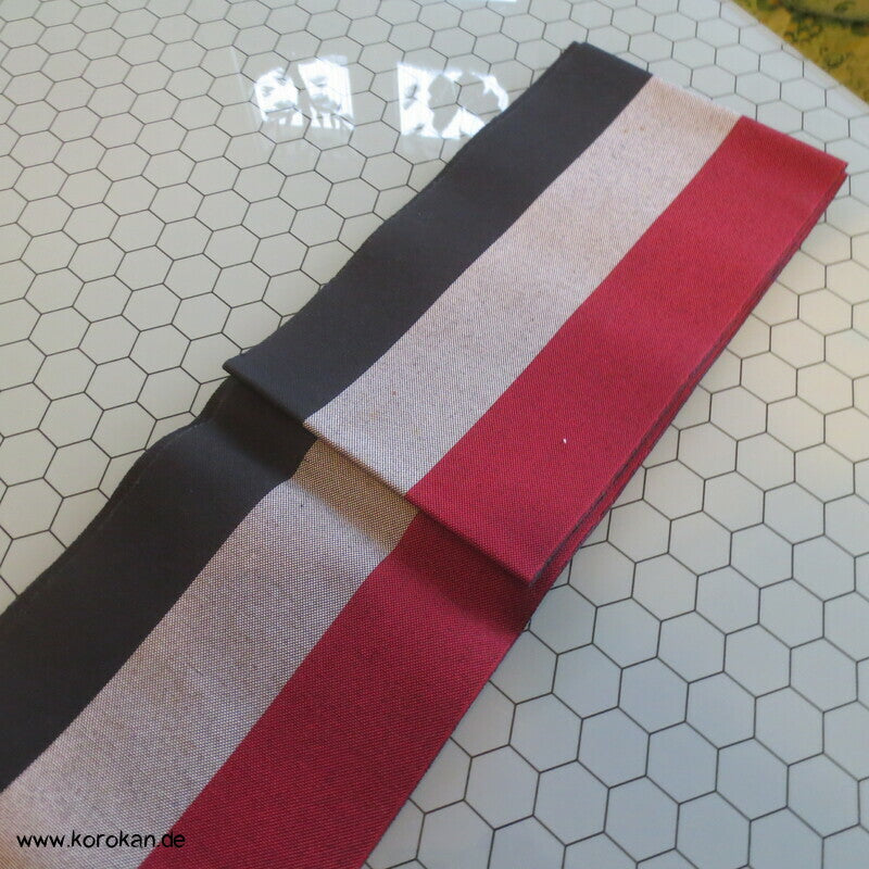 Han Haba Kimono Gürtel schwarz weiß rot