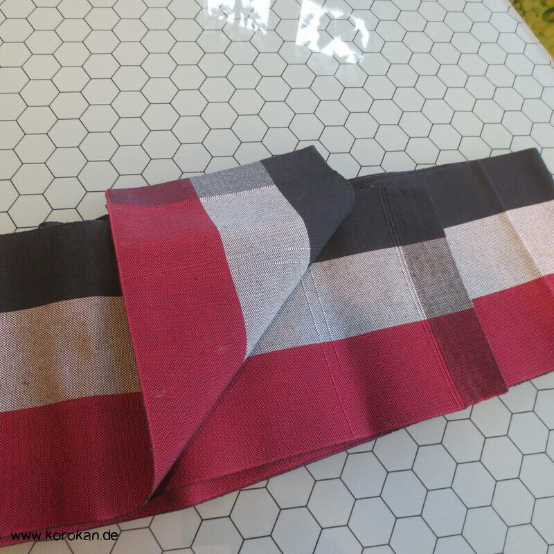 Han Haba Kimono Gürtel schwarz weiß rot