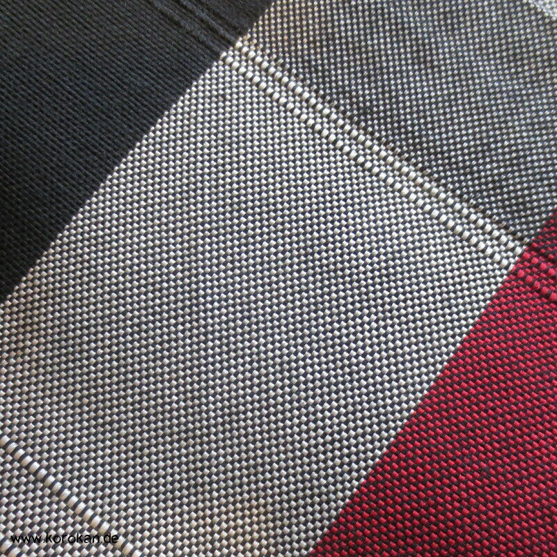 Han Haba Kimono Gürtel schwarz weiß rot
