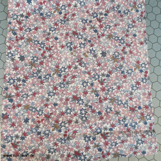 Ahornblatt Araihari Kimono Chirimen Crepe Seide