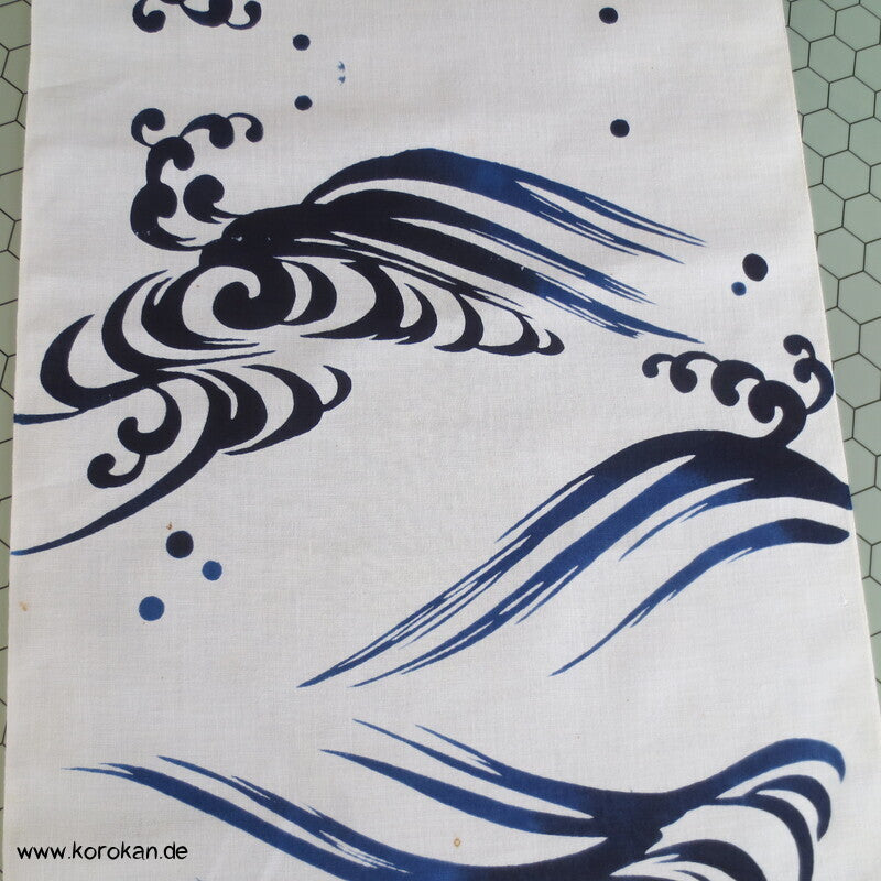 Wellen Yukata Kimono Baumwoll Stoff