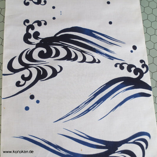 Wellen Yukata Kimono Baumwoll Stoff