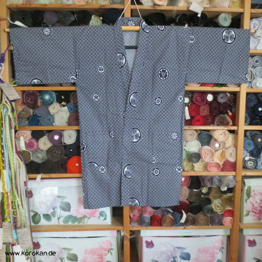Higaki Flechtmuster Nemaki - Kinder / Jungen Kimono zum Schlafen, Baumwolle