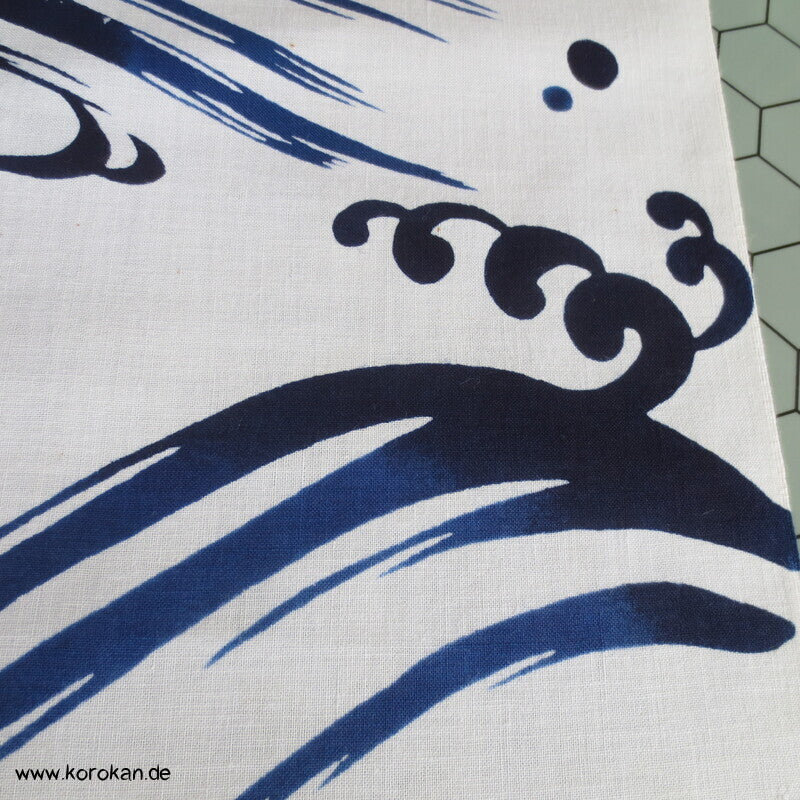 Wellen Yukata Kimono Baumwoll Stoff