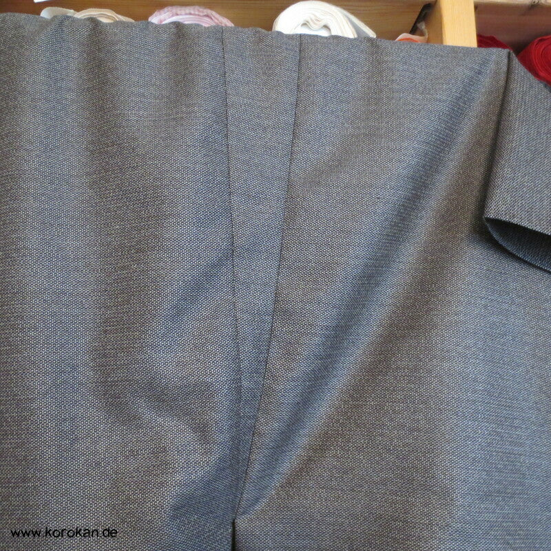 Wolle Seide Hitoe Herren Kimono, Anfertigung