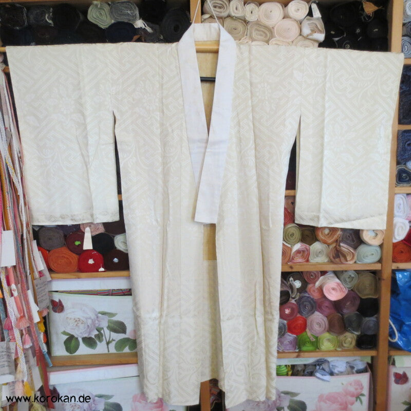 Sayagata Rinzu Seiden Damast Juban Kimono