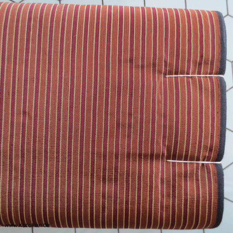 braune Streifen Rayon Taft für Kimono Jacke oder Hakama