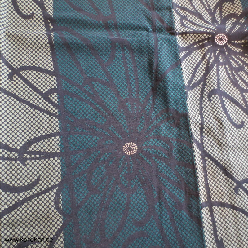 Crazy Chrysanthemen Komon Seiden Kimono, in Jacquardwebung