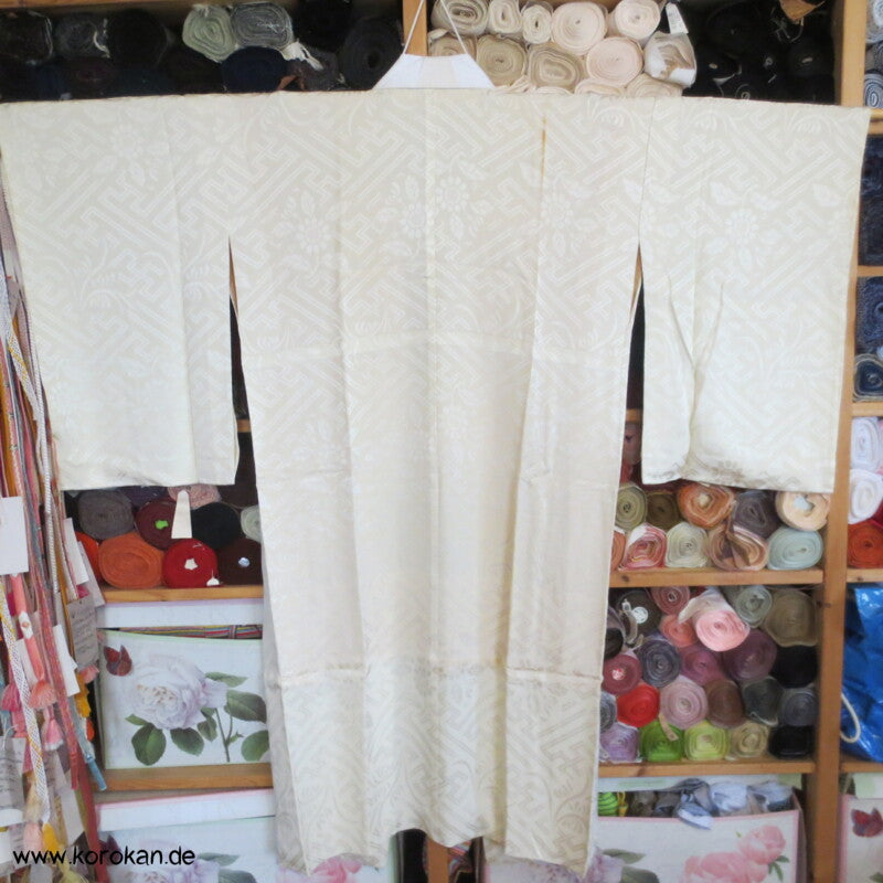 Sayagata Rinzu Seiden Damast Juban Kimono