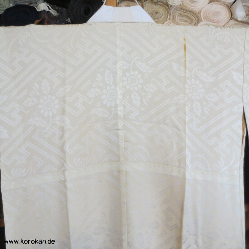 Sayagata Rinzu Seiden Damast Juban Kimono
