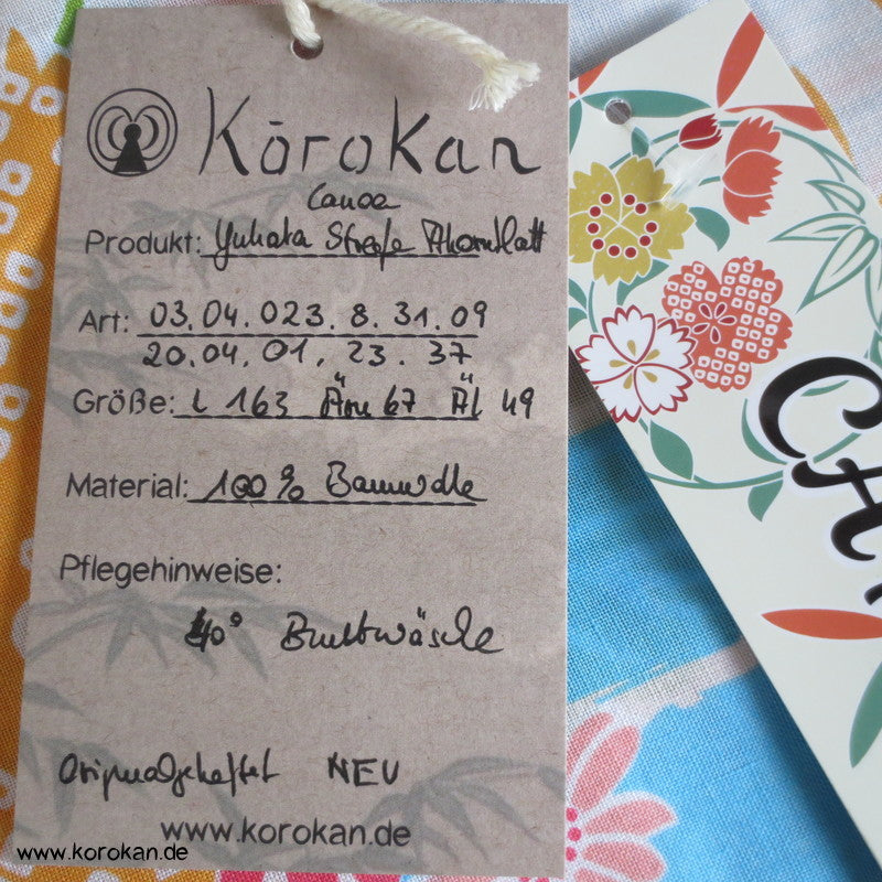 Canoa Yukata Sommer Kimono, reine Baumwolle, neu und originalverpackt