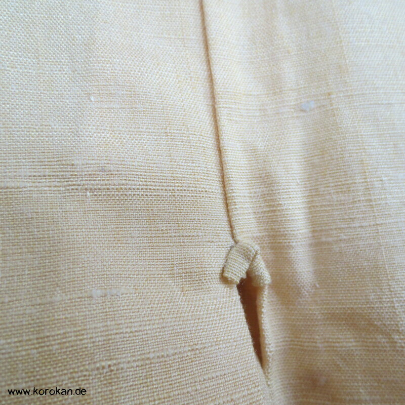 Kreise Kasuri Tsumugi Hitoe ungefütterter Japan Kimono