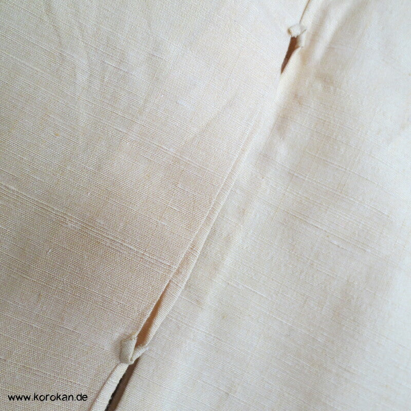 Kreise Kasuri Tsumugi Hitoe ungefütterter Japan Kimono