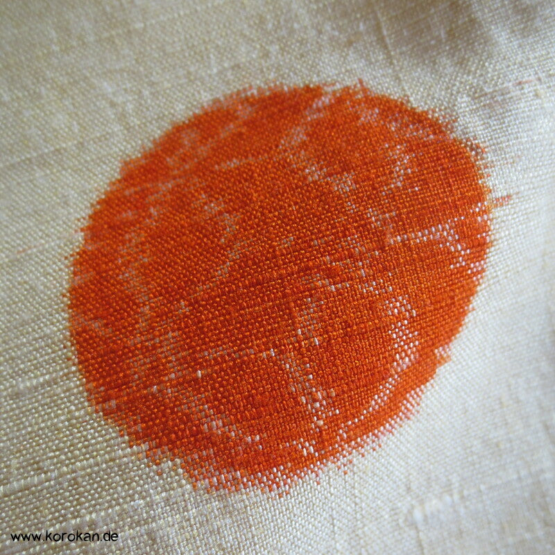 Kreise Kasuri Tsumugi Hitoe ungefütterter Japan Kimono
