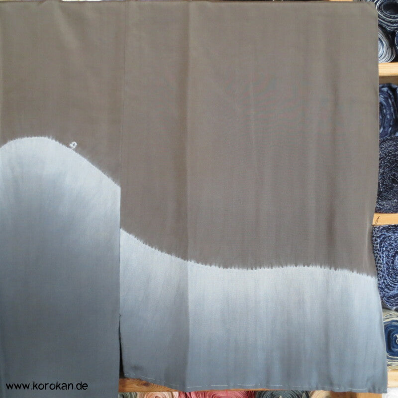 japanischer Shibori Batik Fuji San Juban Unterkimono, Seide