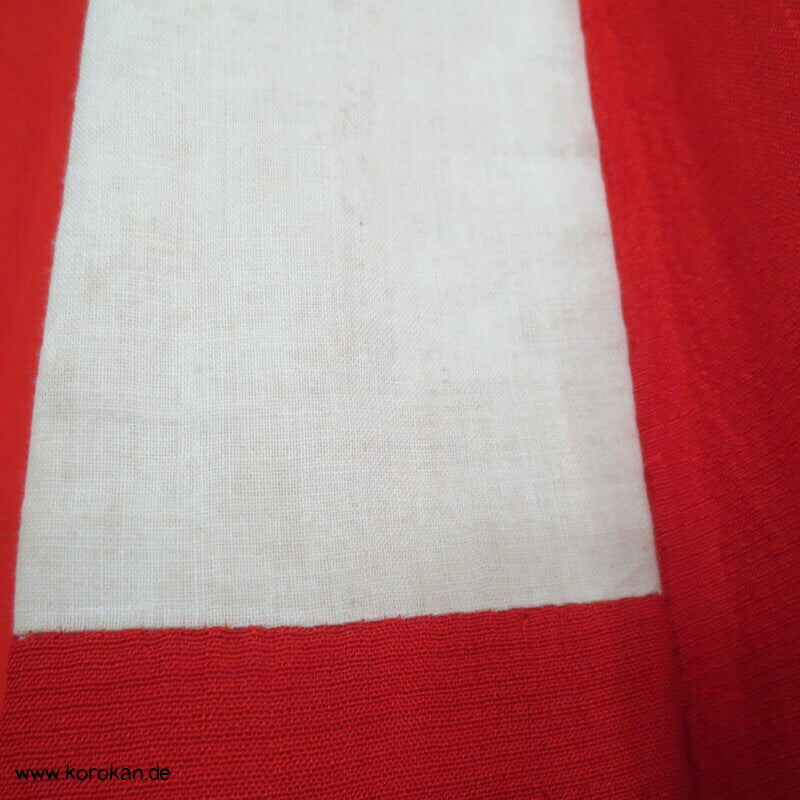 rote Wildseide, antiker Juban Unterkimono
