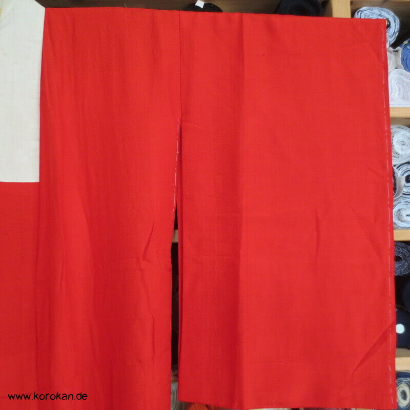 rote Wildseide, antiker Juban Unterkimono