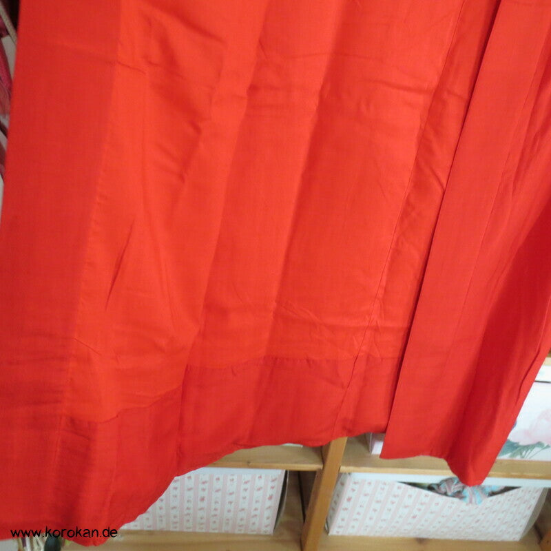 rote Wildseide, antiker Juban Unterkimono