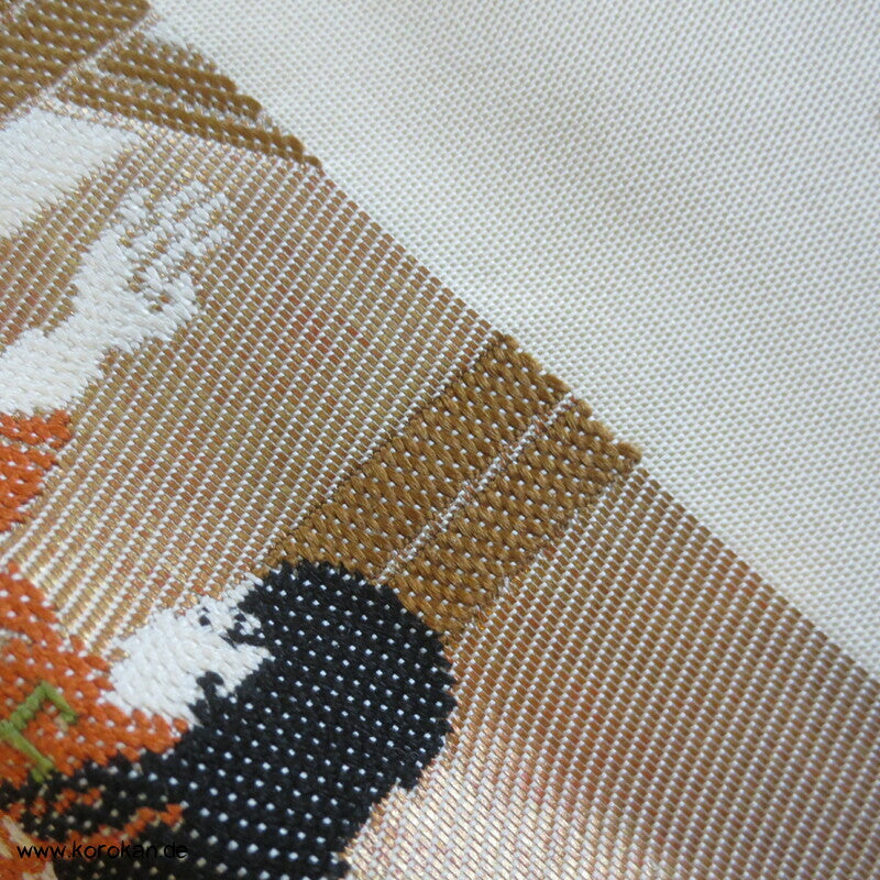 Jacquardwebstuhl Seiden Brokat Fukuro Obi Kimonogürtel