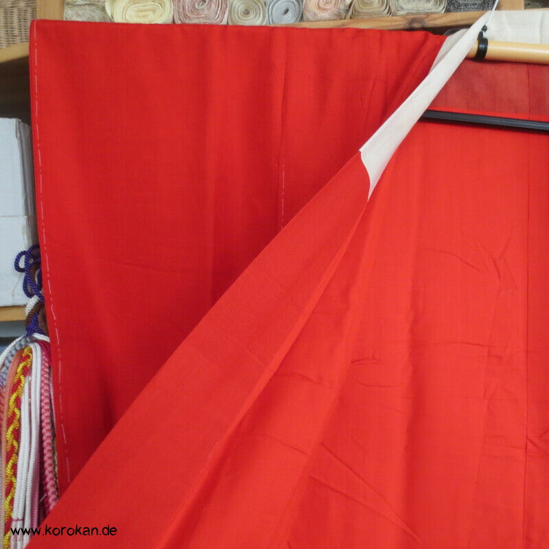 rote Wildseide, antiker Juban Unterkimono