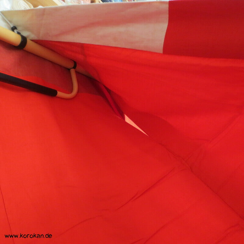 rote Wildseide, antiker Juban Unterkimono